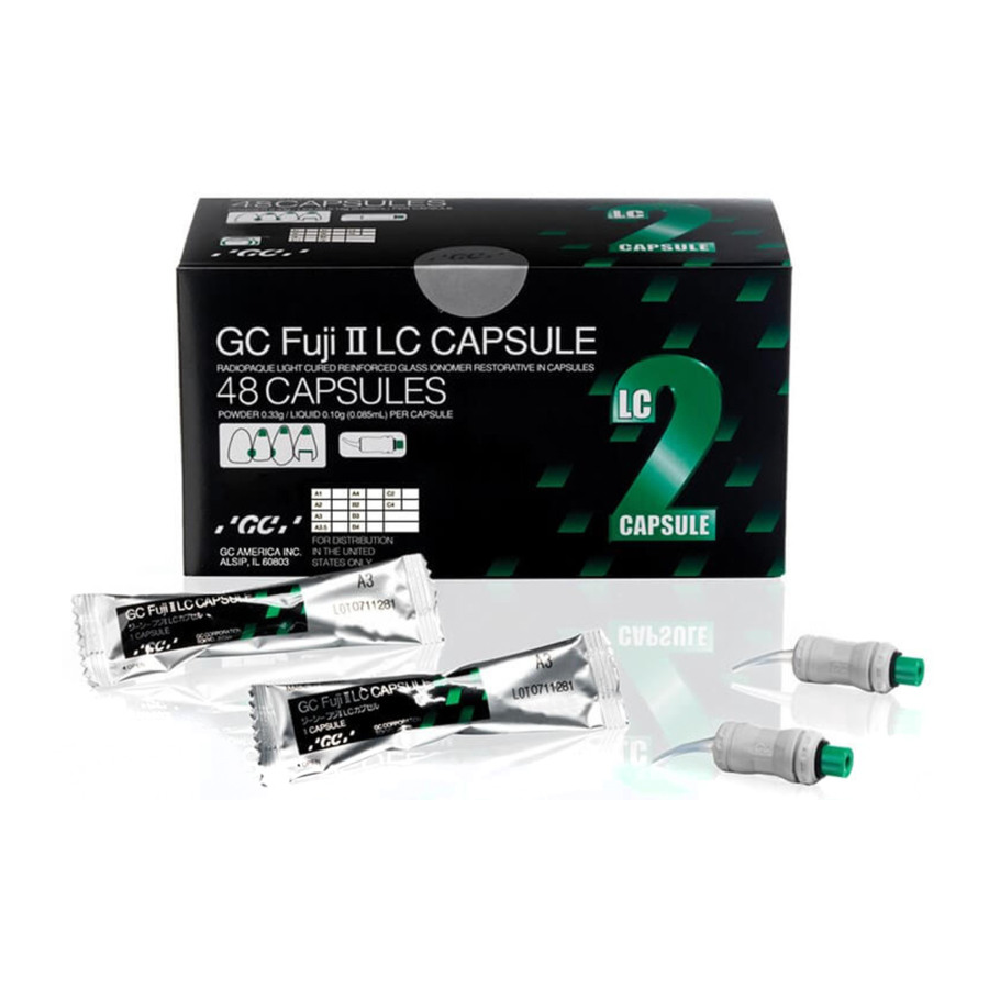 GC CORPORATION Fuji II LC CAPSULE - Radiopaque Light Cured Glass Ionomer Restorative Manual