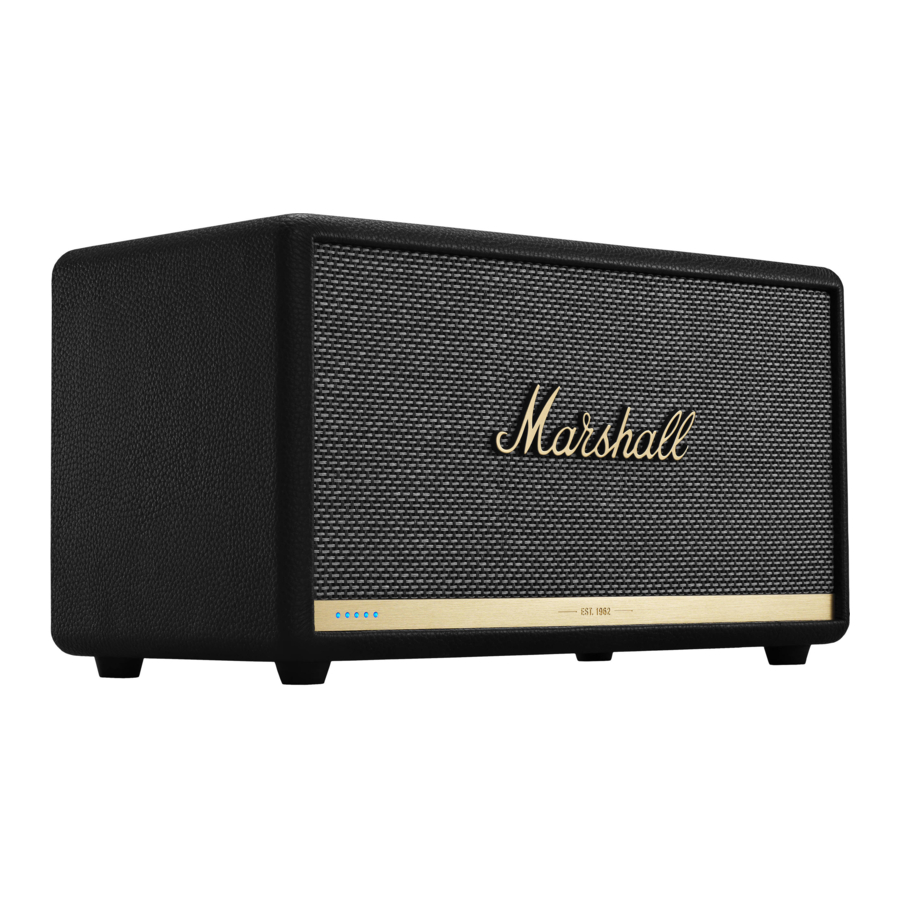Marshall Stanmore II Voice with Amazon Alexa - Speaker Manual