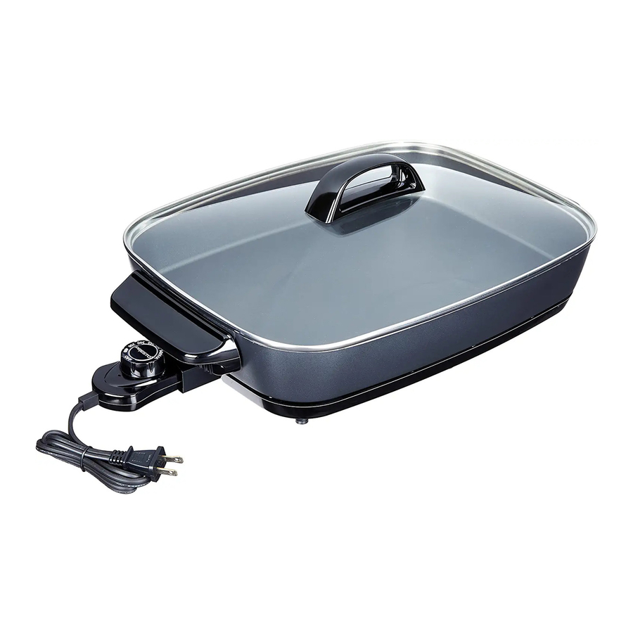 Presto Slimline 06858 - Electric Skillet Manual
