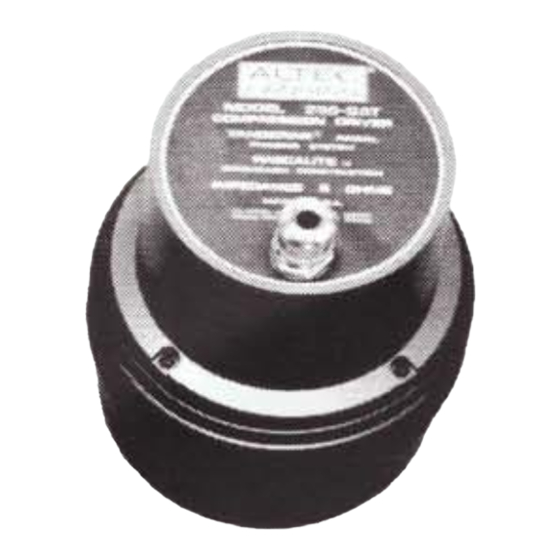 Altec Lansing 299 HF DRIVERS Manual