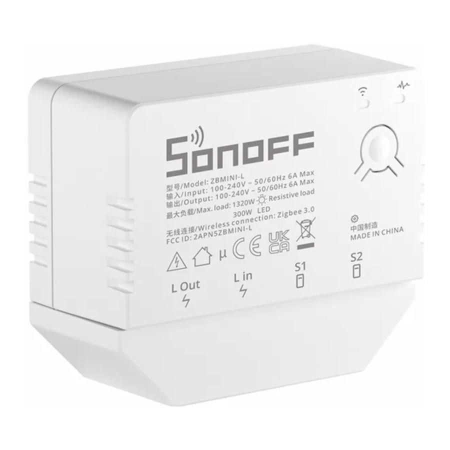 Sonoff ZBMINI-L Manual