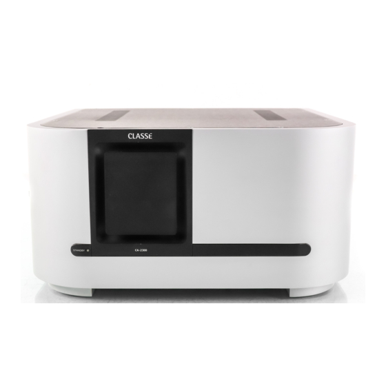 Classe Audio CA-2300 Owner's Manual