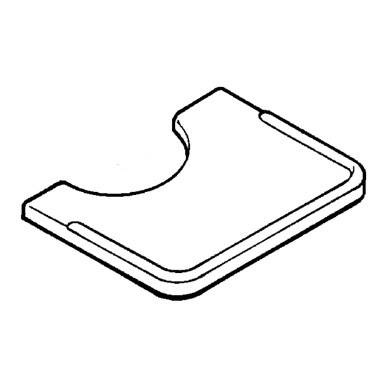 Invacare Lap Tray Installation & Operating Instructions