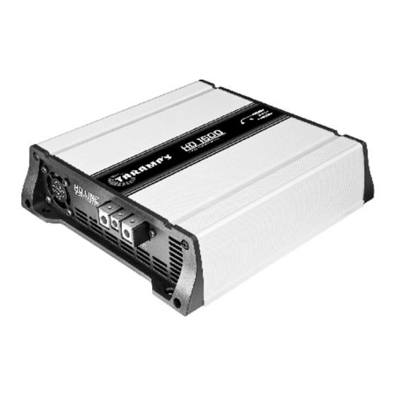 Taramp's hd-1600 Instruction Manual