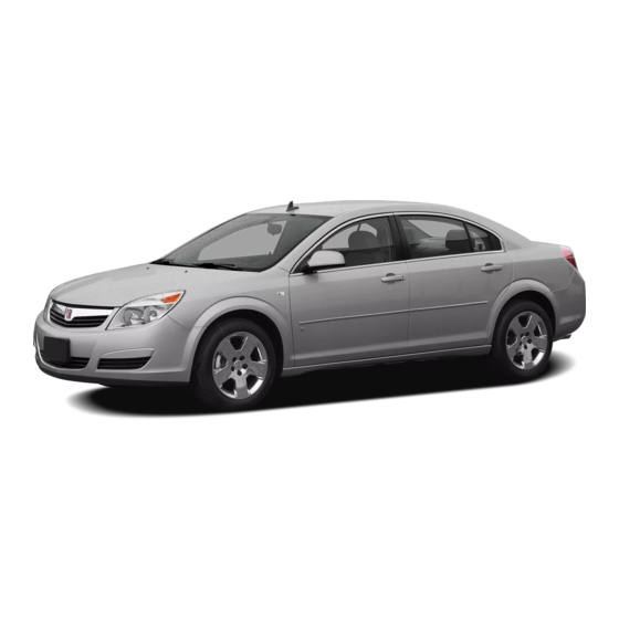Saturn Aura 2007 Getting To Know Manual