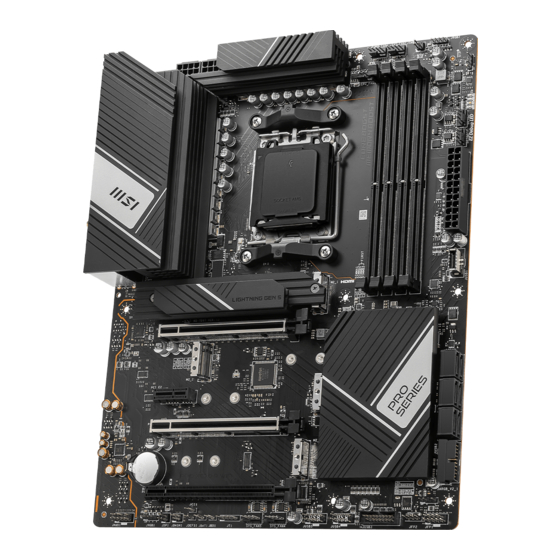 MSI PRO X670-P WIFI User Manual