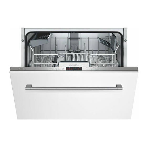 Gaggenau DF 240 Operating Instructions Manual