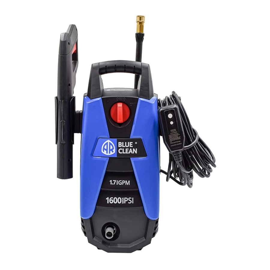 AR Blue Clean BC111HS - 1600 PSI Pressure Washer Manual