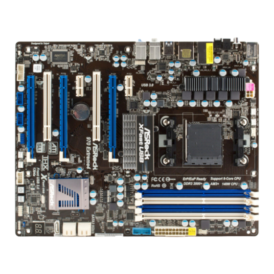 ASROCK 970 Extreme4 Quick Installation Manual