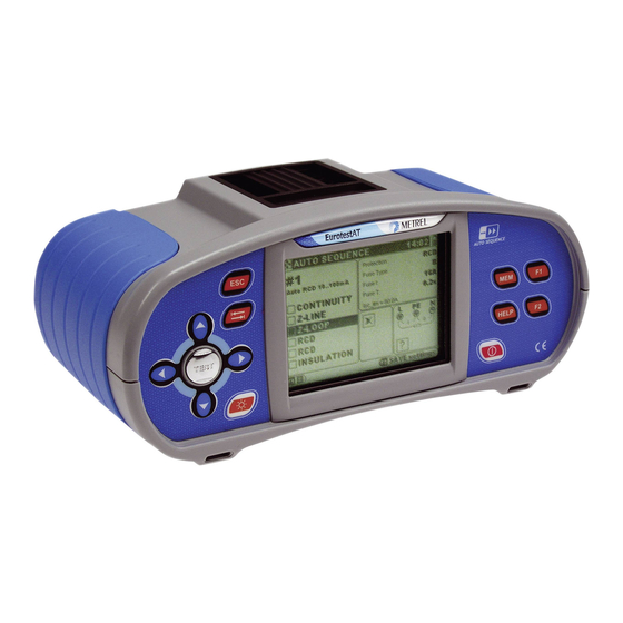 METREL EurotestXA MI 3105 Instruction Manual