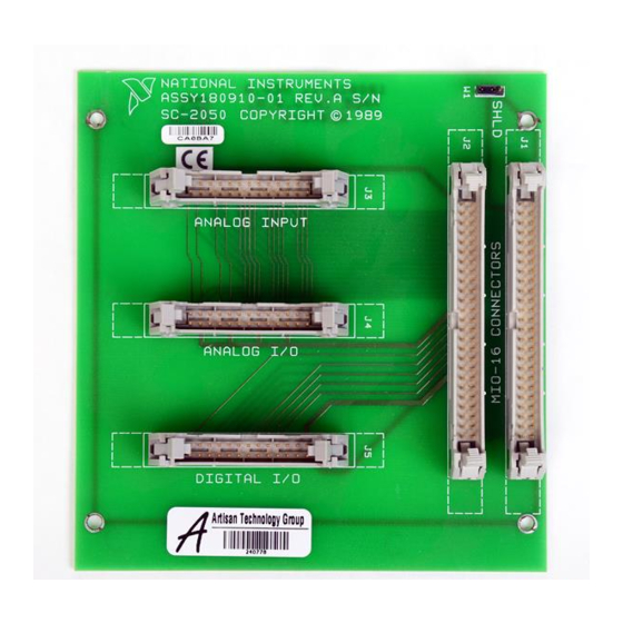 National Instruments DAQ SC-205X Series User Manual