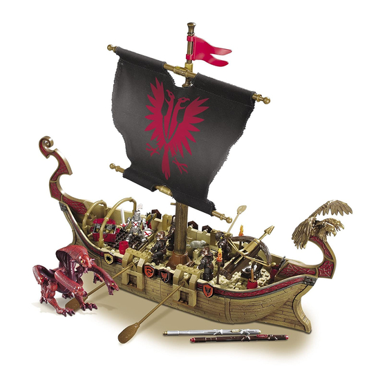 Mega Bloks MicroMotion Legends King Arthur Attack Action WarShip 96120 Assembly Instructions Manual