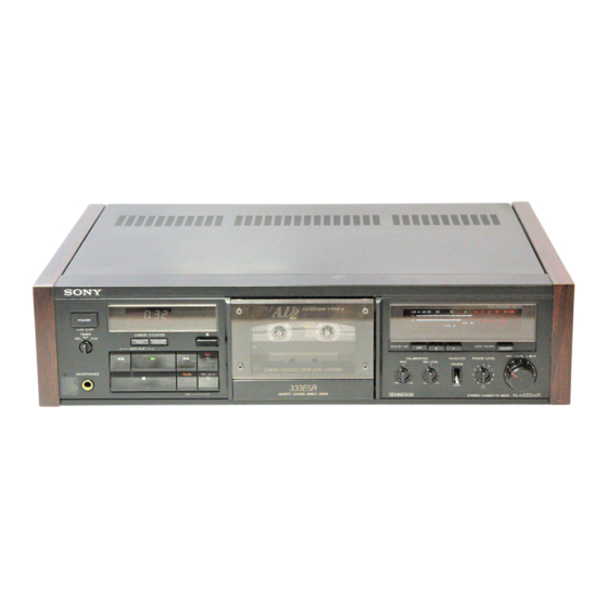 Sony TC-K333ESR Service Manual