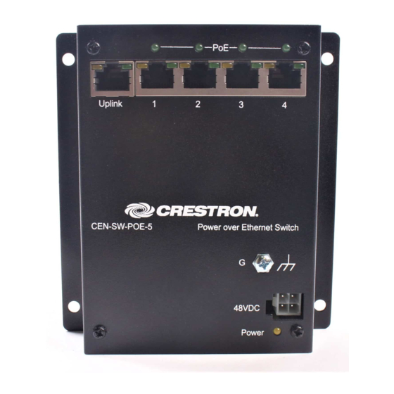 Crestron CEN-SW-POE-5 Installation Manual