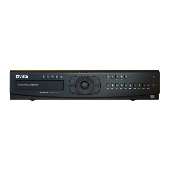Vista QNVR Installation And User Manual