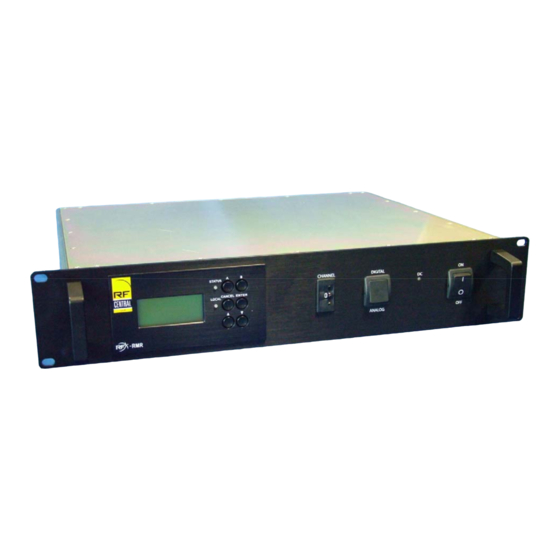 RF Central RFX-RMR Operator's Manual