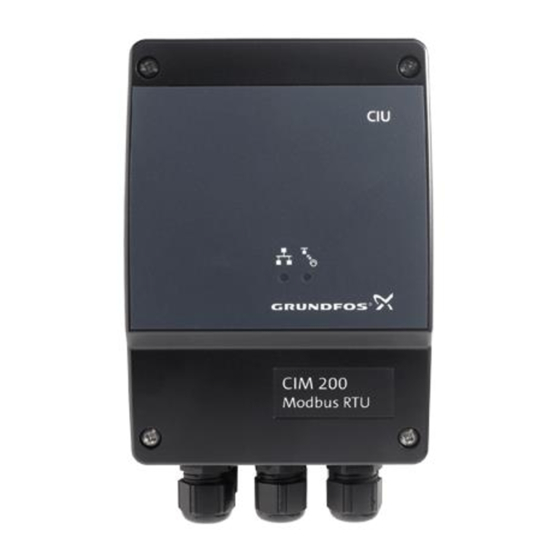 Grundfos CIM 200 Functional Profile And User Manual