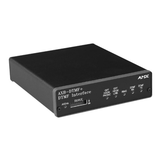 AMX AXB-DTMF Specifications