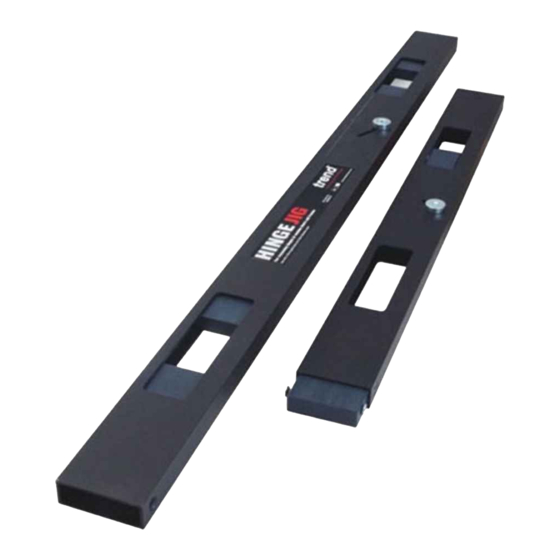 TREND HINGE/JIG Quick Start Manual