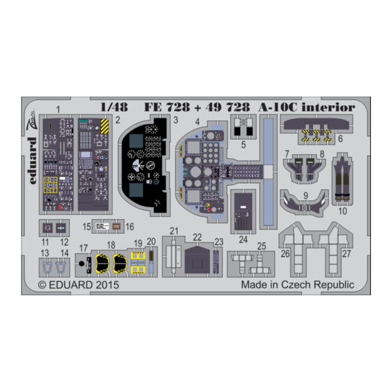 Eduard A-10C interior S.A. Quick Start Manual