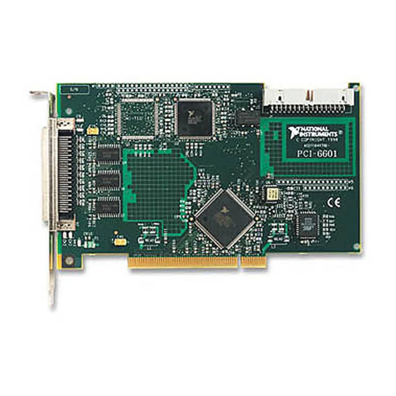 National Instruments PCI-6601 User Manual