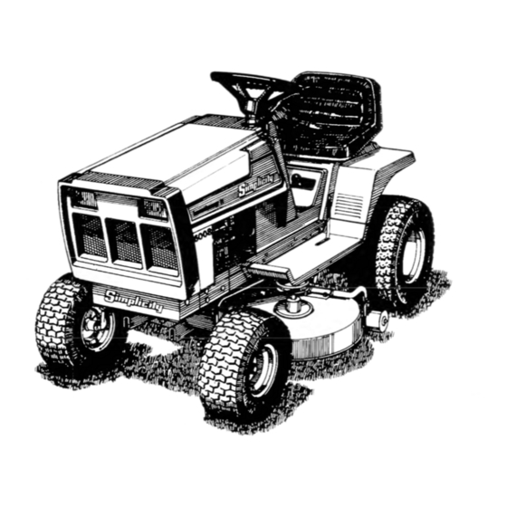 Simplicity 6008 Operator's Manual
