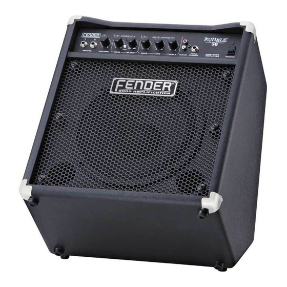 Fender Rumble 15 Owner's Manual