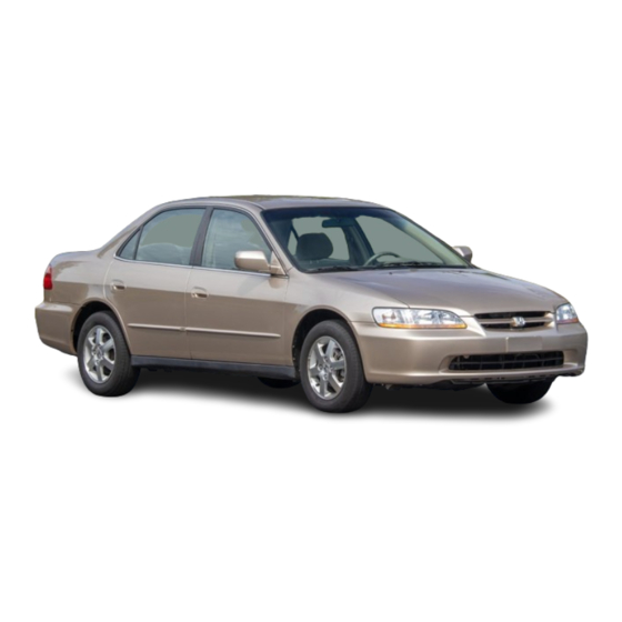 Honda 2000 Accord Sedan Online Reference Owner's Manual