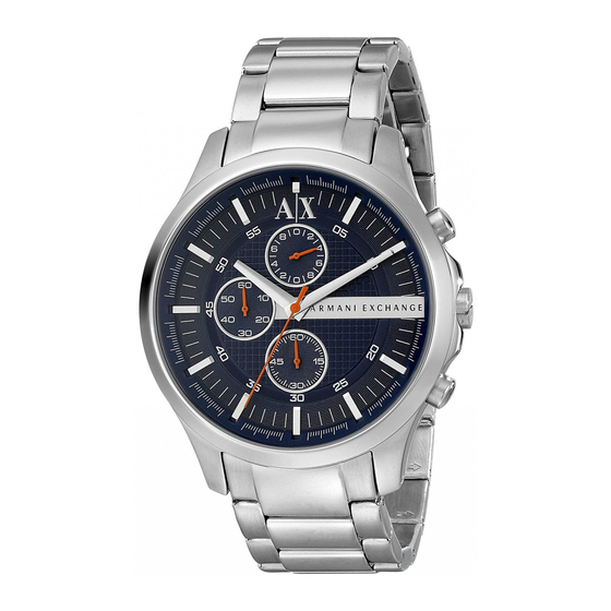 Armani Exchange DATE MULTI-FUNCTION VX36 Manuals