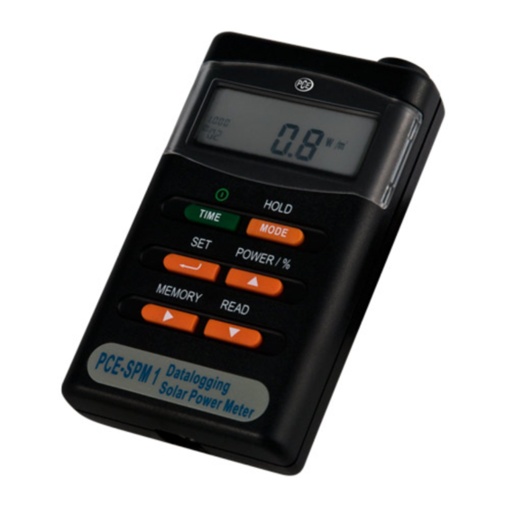 PCE Instruments PCE-SPM 1 User Manual