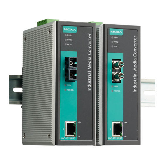 Moxa Technologies IMC-101 Series Hardware Installation Manual