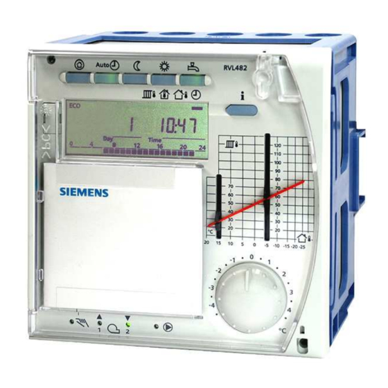Siemens RVL482 Installation Instructions Manual