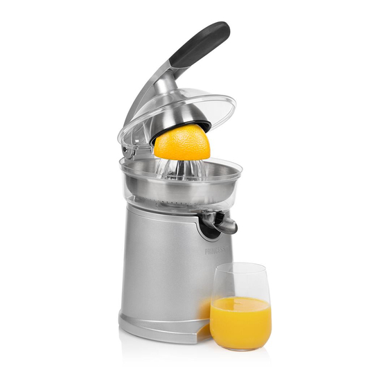 Princess Saloon Juicer Pro Instruction Manual