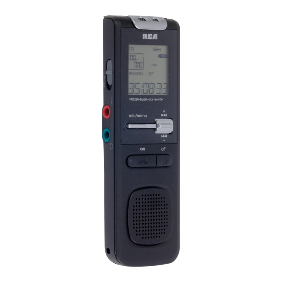 RCA VR5320R Quick Start Manual