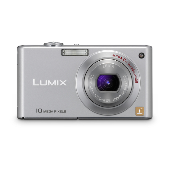 Panasonic DMC-FX37A - Lumix Digital Camera Instrucciones Básicas De Funcionamiento