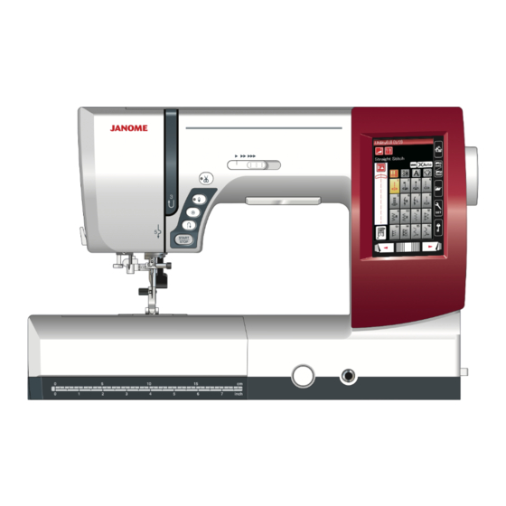 Janome Sewing Machine Instruction Book