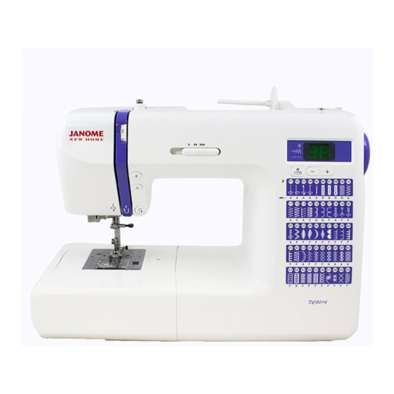 Janome Sewing Machine Instruction Book