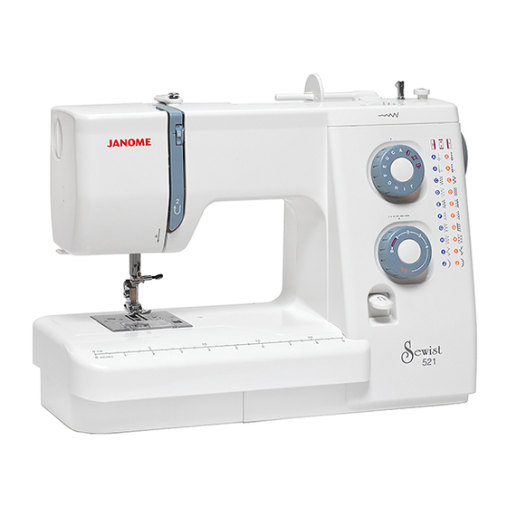 Janome Sewing Machine Instruction Book