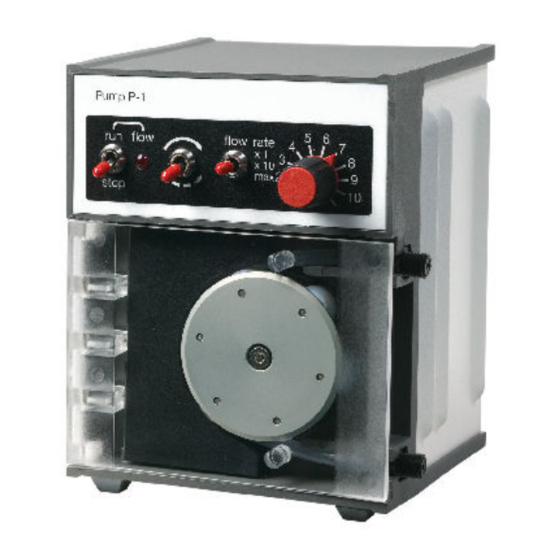 User Manuals: cytiva P-1 Peristaltic Pump