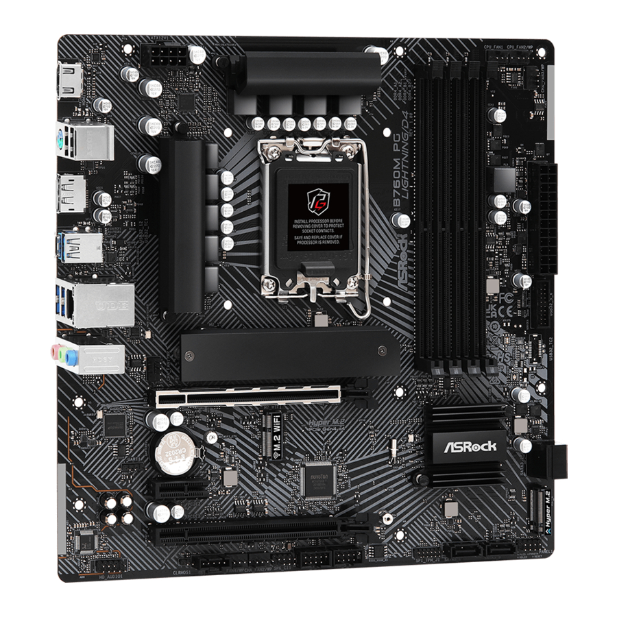 ASROCK PHANTOM GAMING B760M PG LIGHTNING/D4 Manual