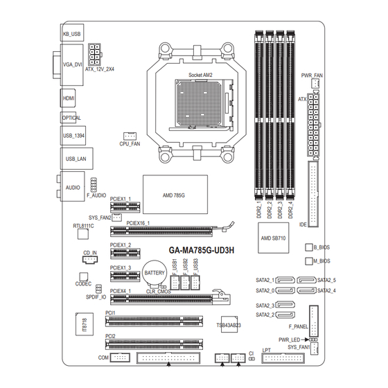 Gigabyte GA-MA785G-UD3H User Manual