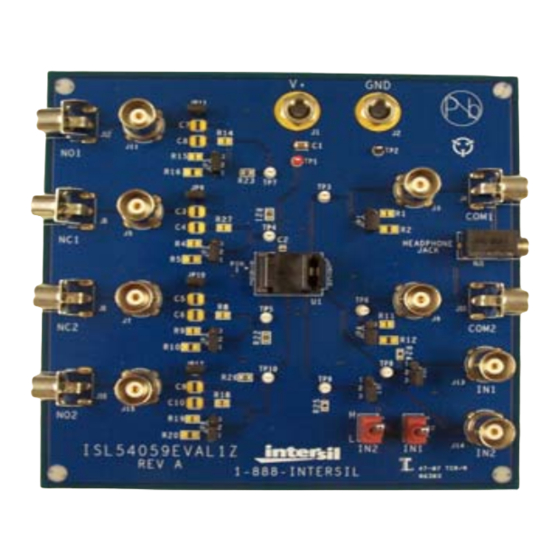 Intersil ISL54059EVAL1Z User Manual
