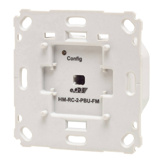 HomeMatic HM-RC-2-PBU-FM Installation And Operating Manual
