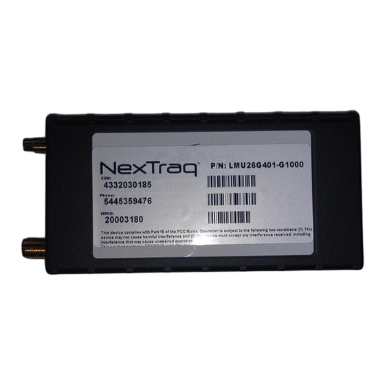 NexTraq VT-4226 Quick Install Manual