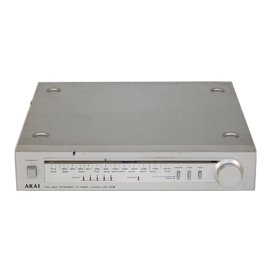 Akai UC-K2 Service Manual