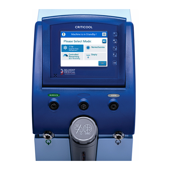 Belmont Medical Technologies CRITICOOL Adult Step-By-Step Manual