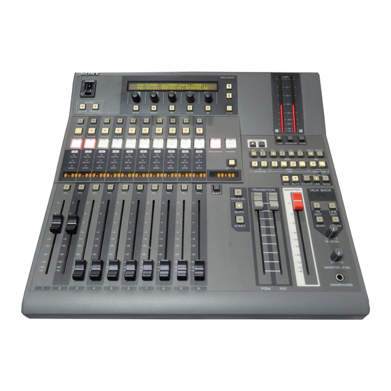 Sony DMX-E2000 Manuals