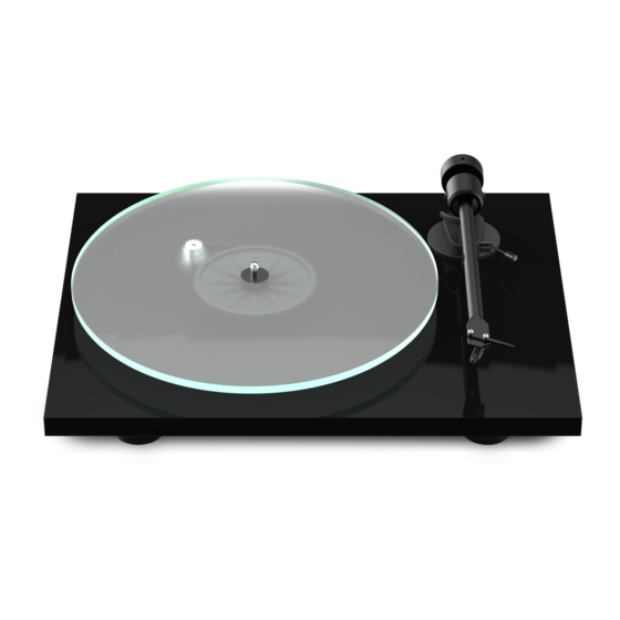 Pro-Ject Audio Systems T1 Instructions For Use Manual