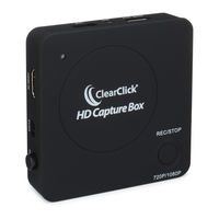 ClearClick HD Capture Box 720p Users Manual & Quick Start Manual