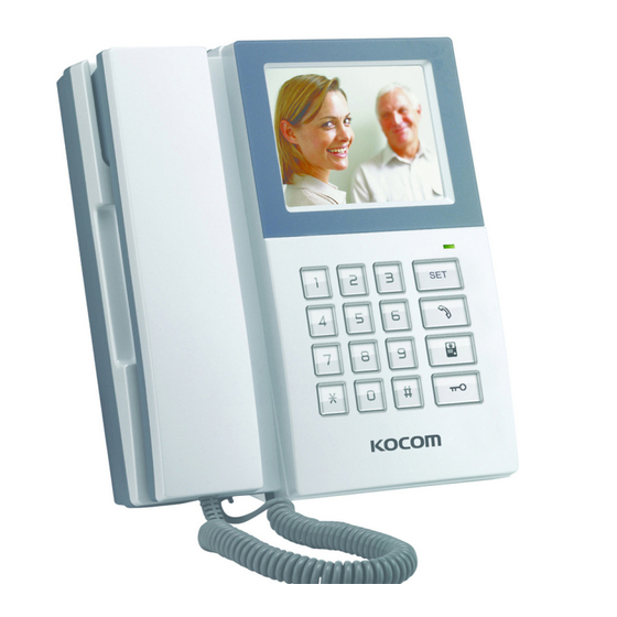 KOCOM KCV-340 Manual